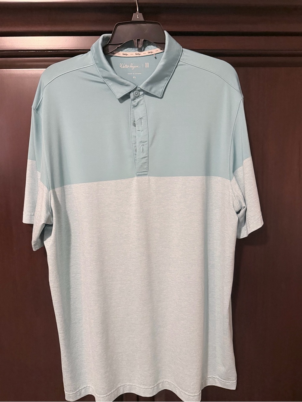 Walter Hagen Two-Tone Light Blue Men’s Polo
